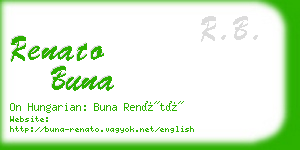 renato buna business card